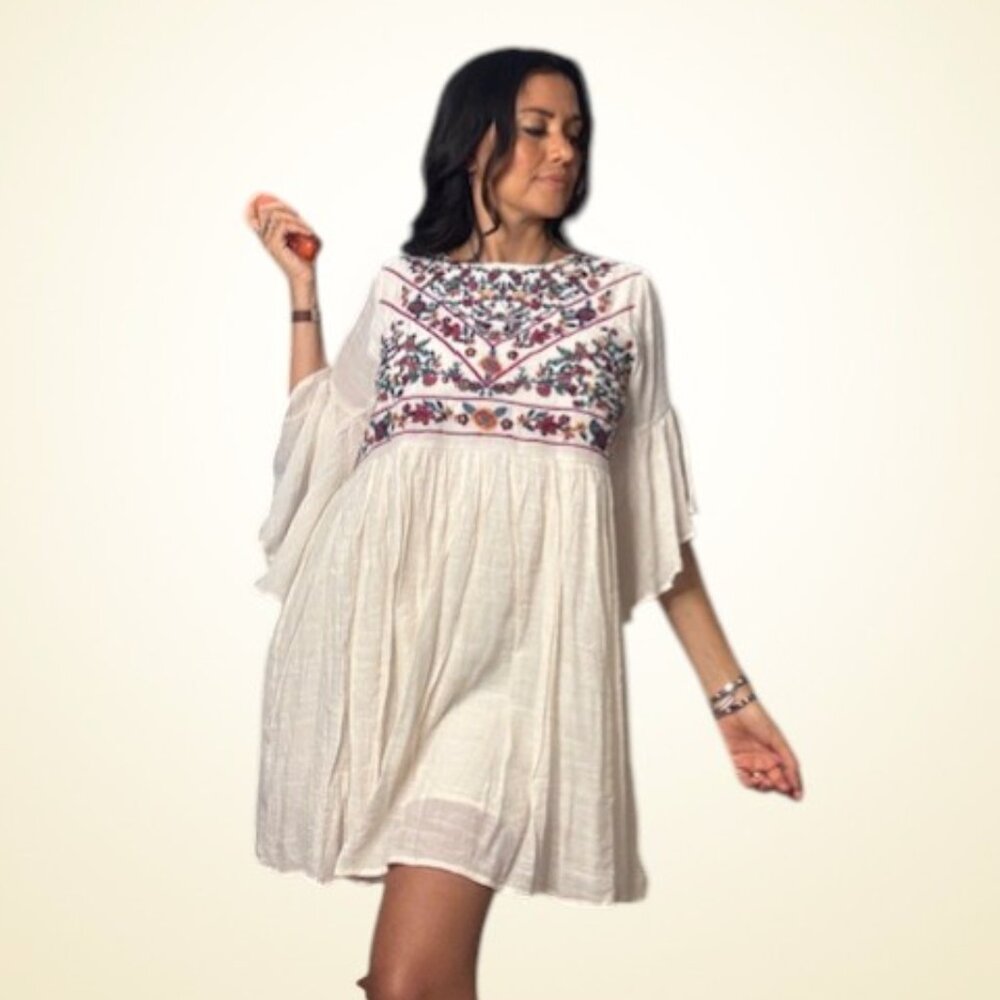 Beautiful Boho embroidered flowy dress